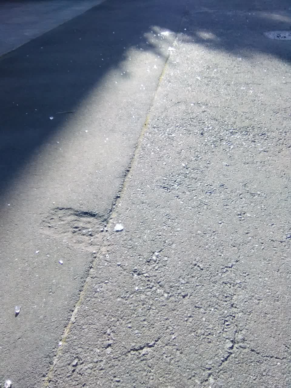 The photograph attached to this roading/streets report
