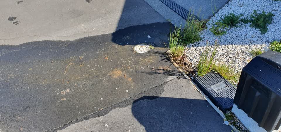 The photograph attached to this water leak report