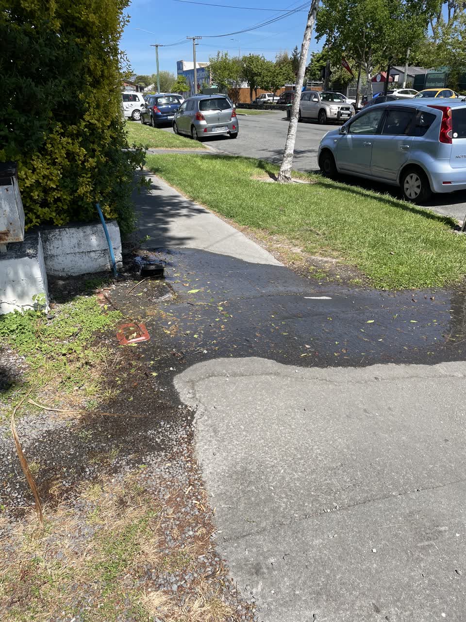 The photograph attached to this water leak report