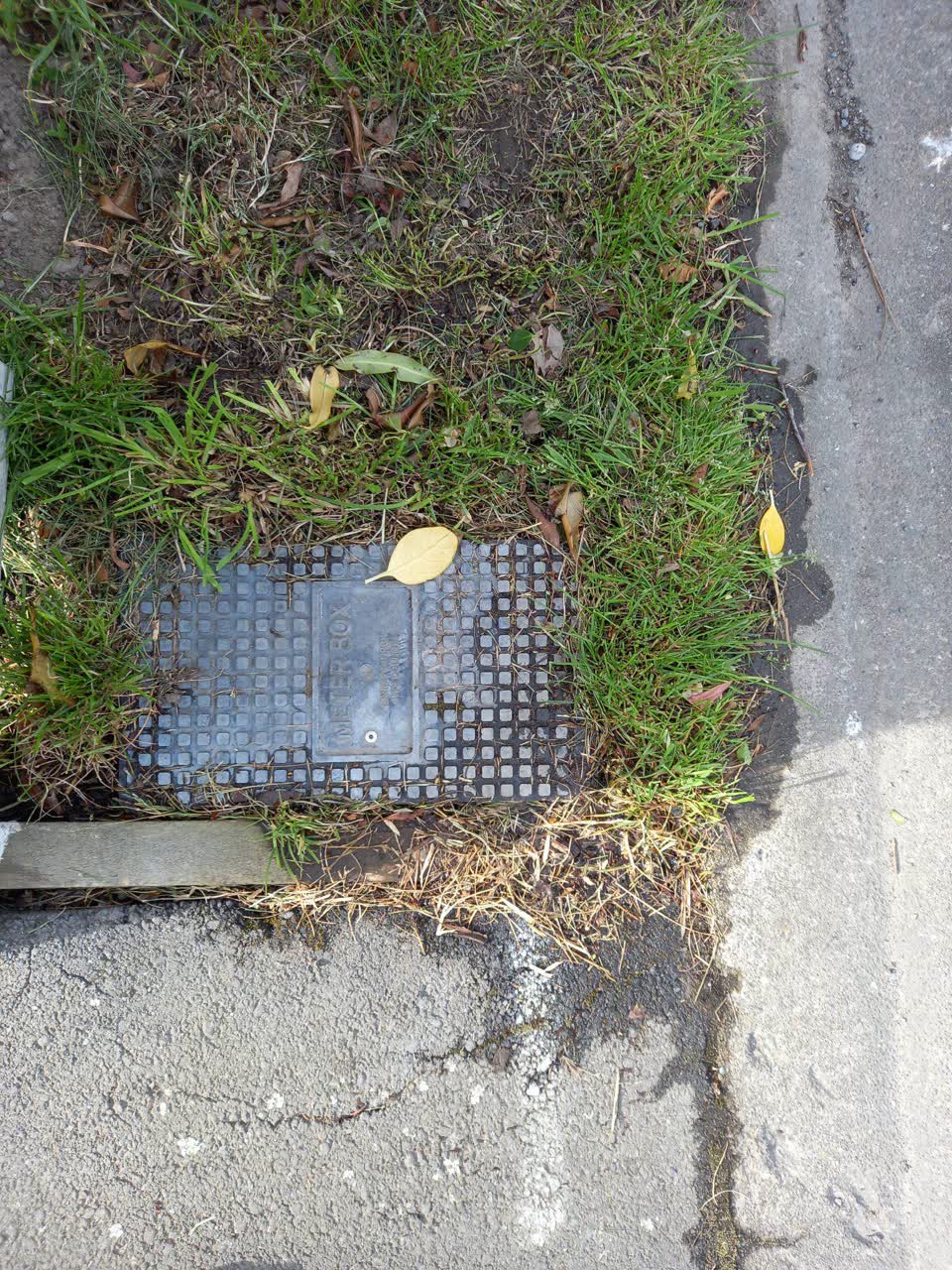 The photograph attached to this water leak report