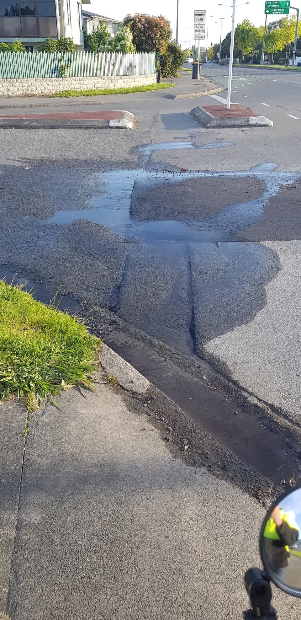 The photograph attached to this water leak report