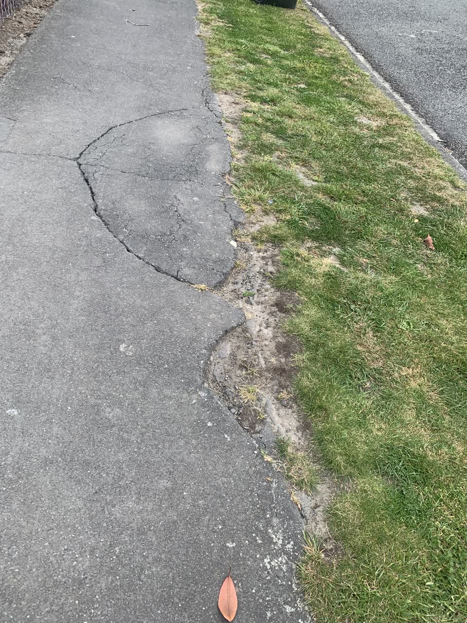 The photograph attached to this roading/streets report