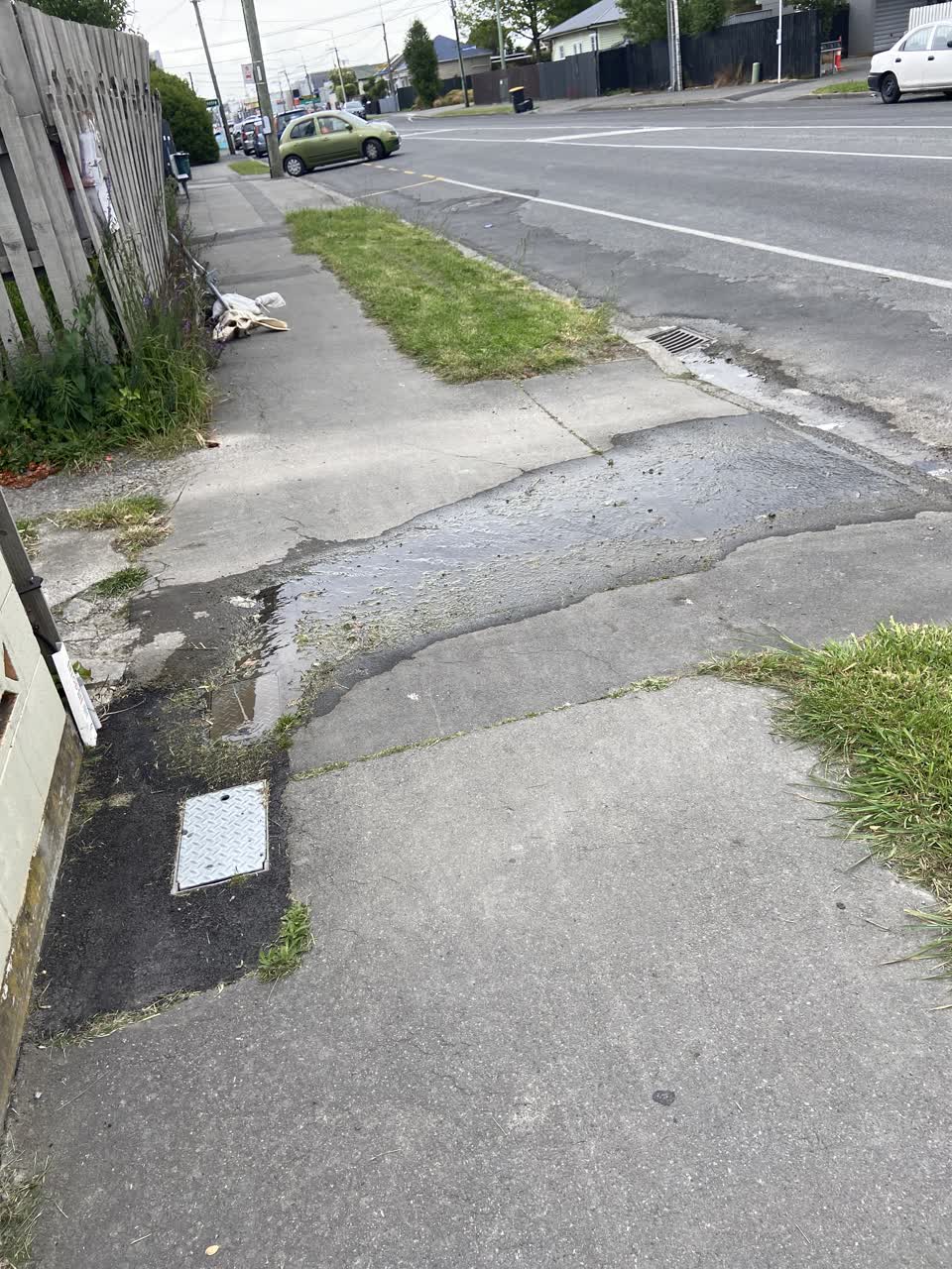 The photograph attached to this water leak report