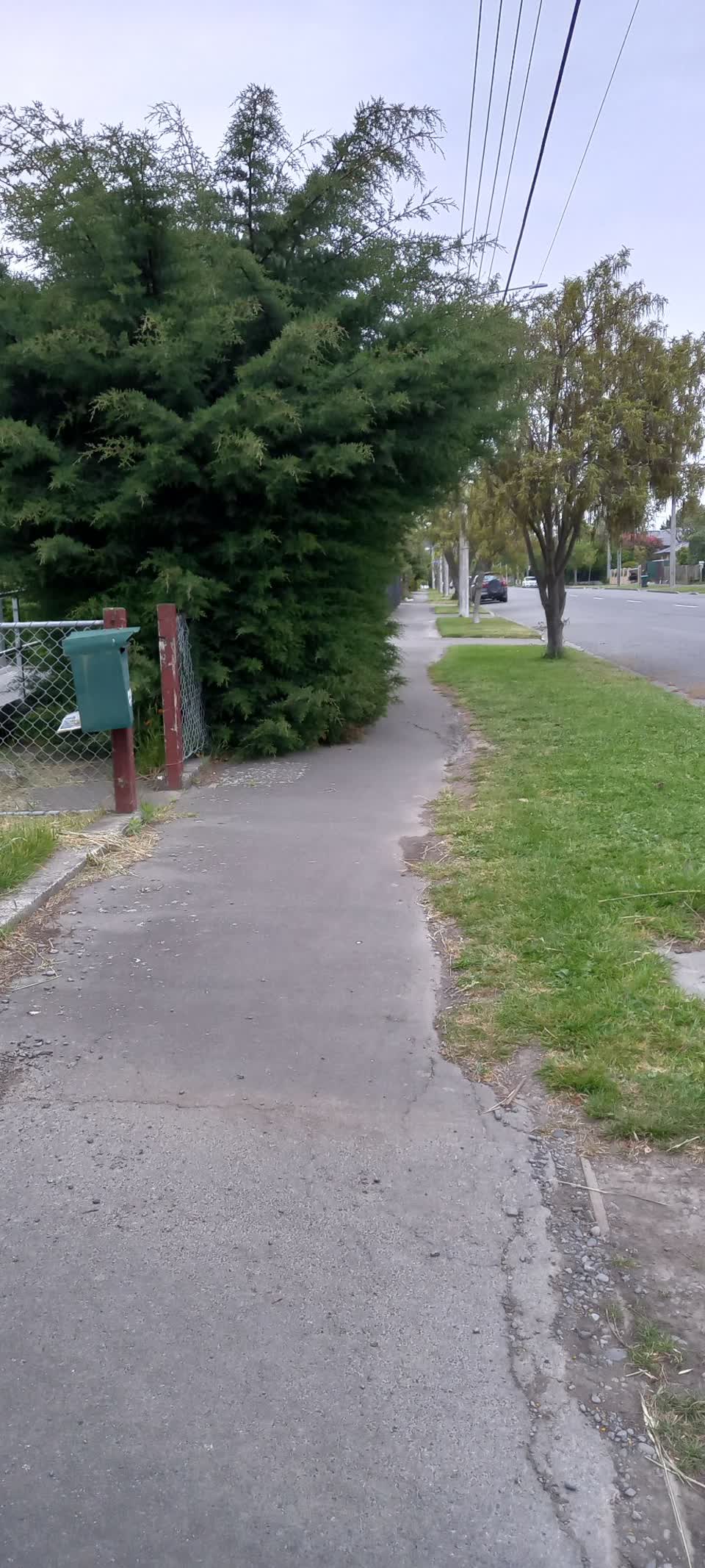 The photograph attached to this roading/streets report