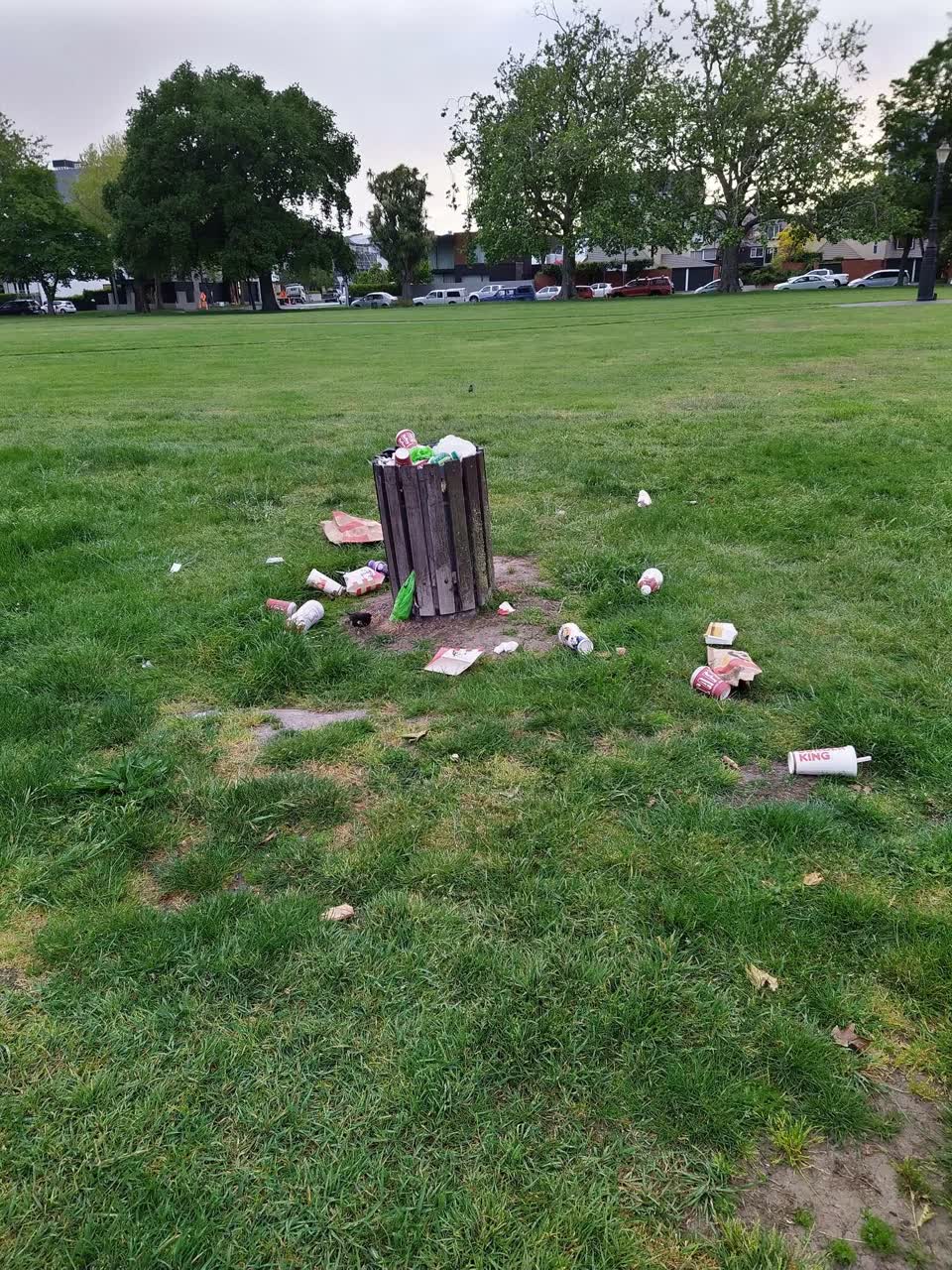 The photograph attached to this rubbish/recycling report