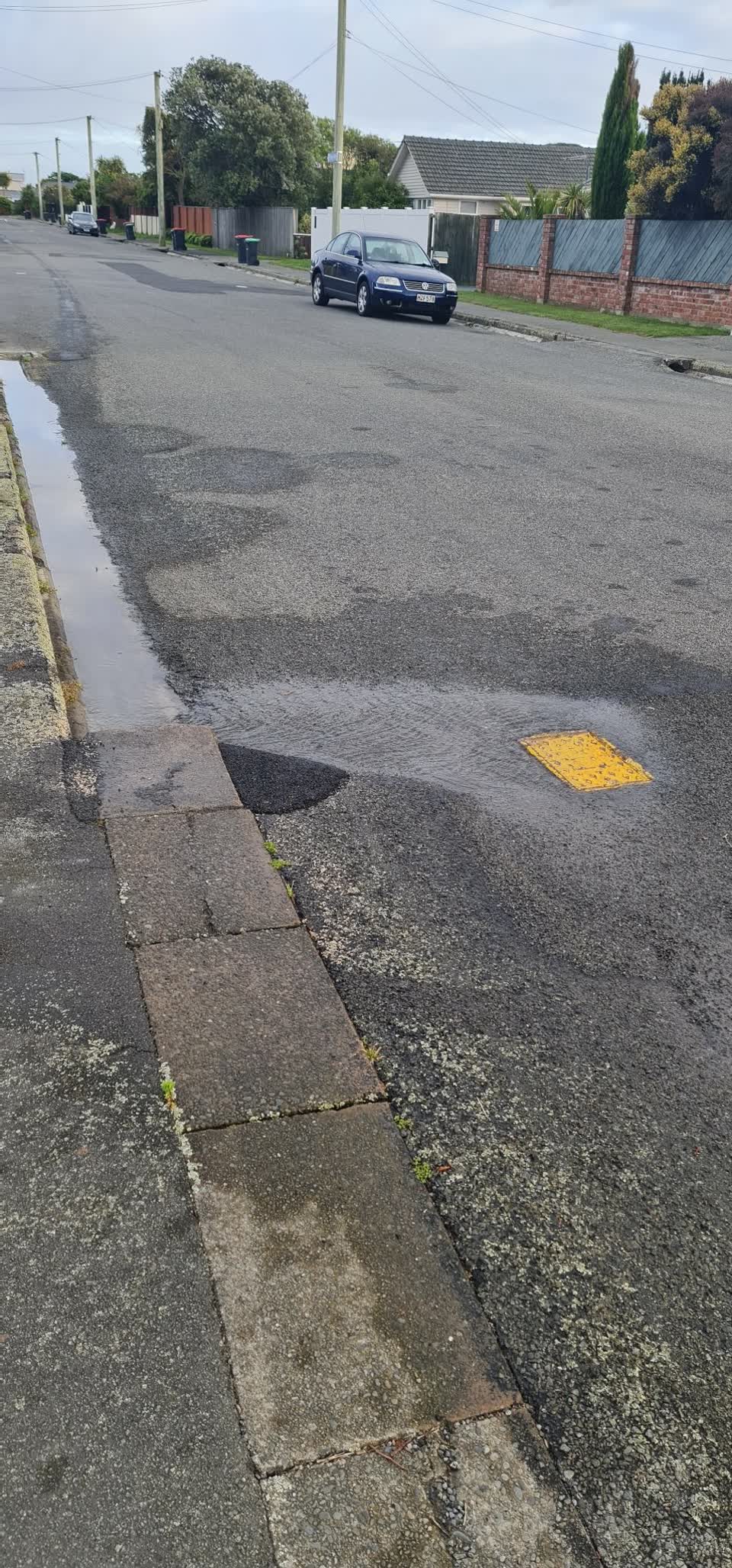 The photograph attached to this water leak report