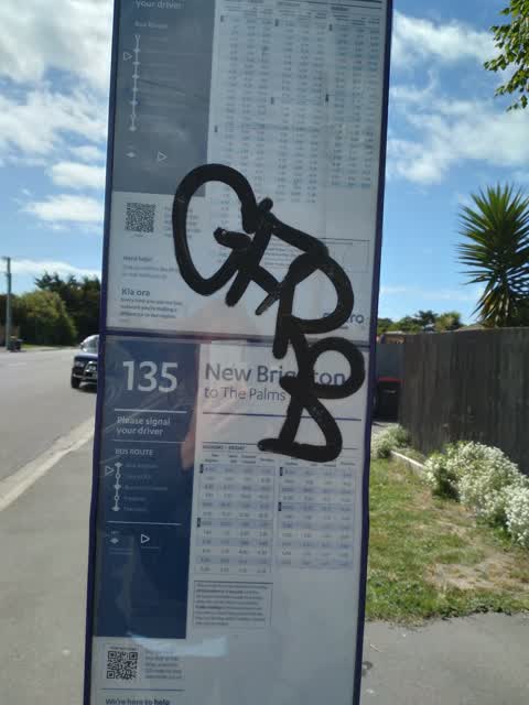 Graffiti, a report photo