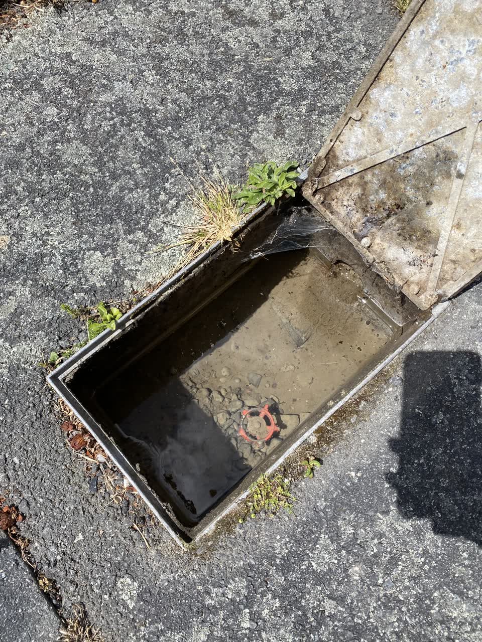 The photograph attached to this water leak report