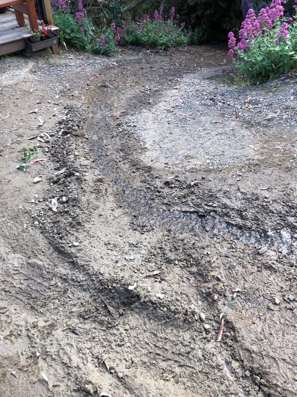 The photograph attached to this water leak report