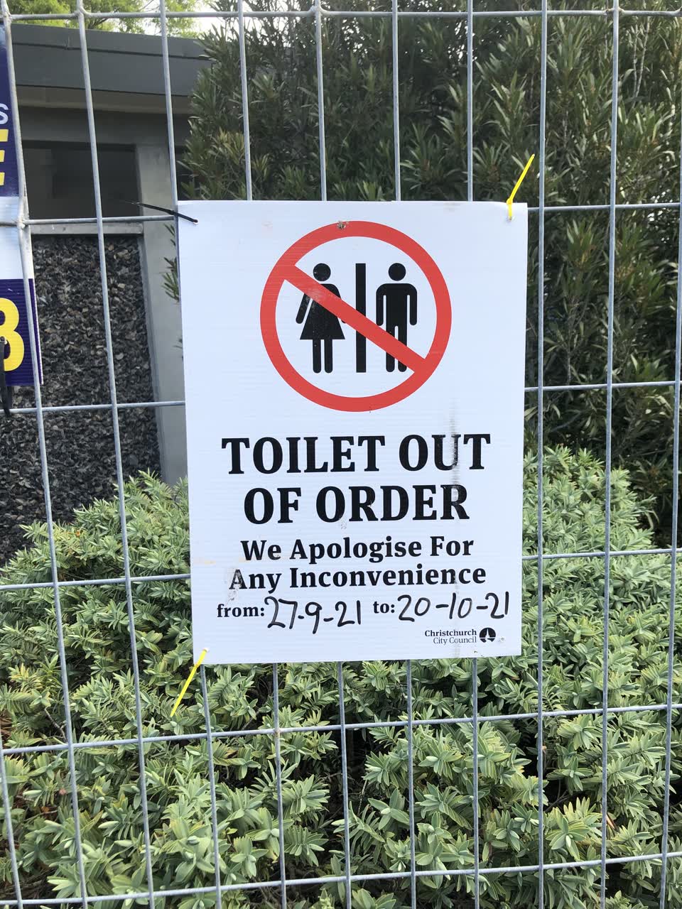 The photograph attached to this parks report