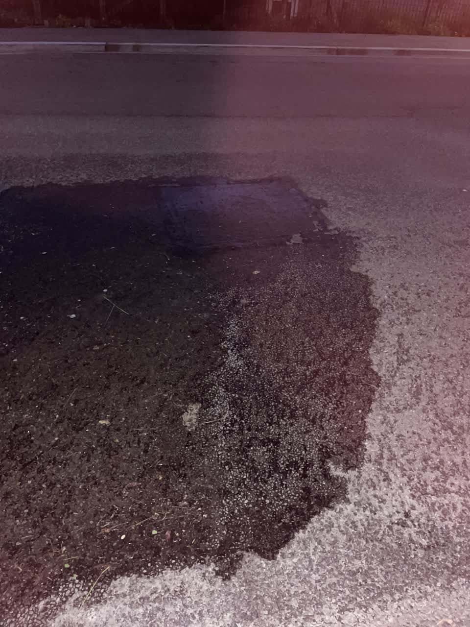 The photograph attached to this water leak report