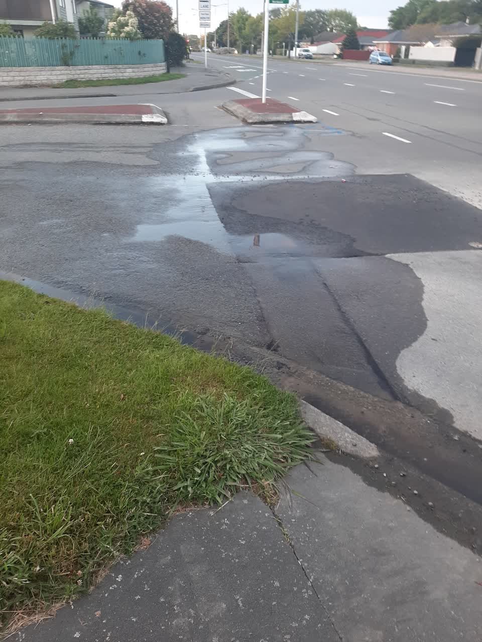 The photograph attached to this water leak report