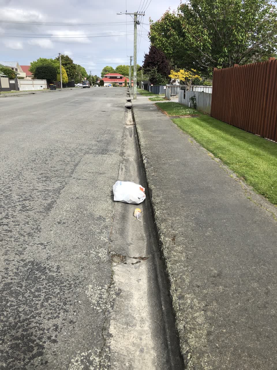 The photograph attached to this rubbish/recycling report