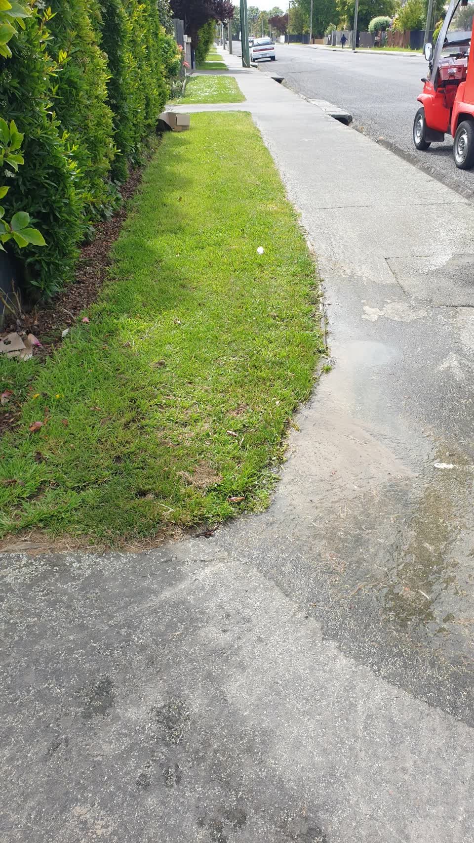 The photograph attached to this water leak report