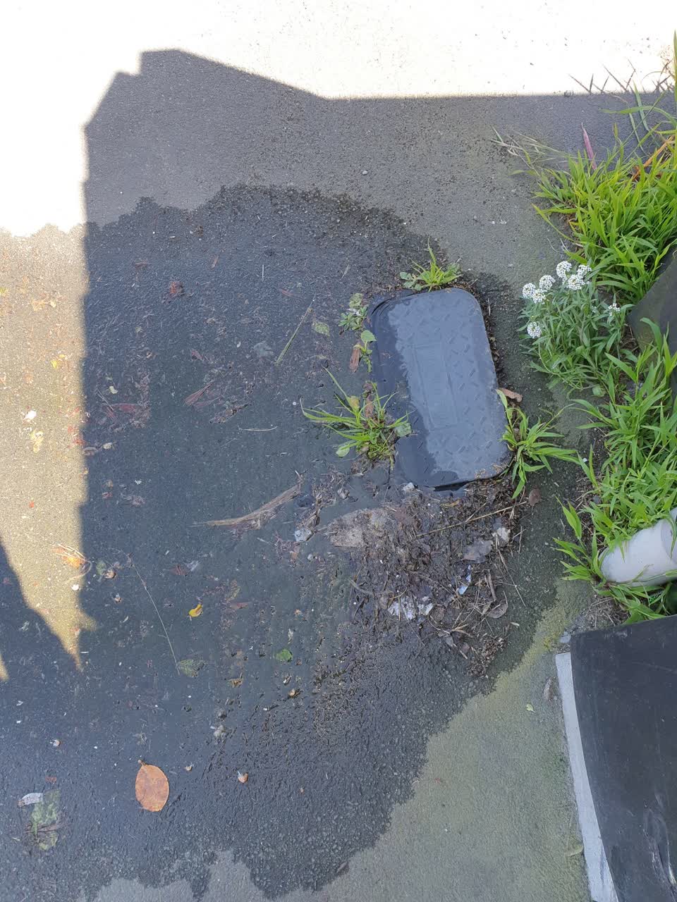 The photograph attached to this water leak report