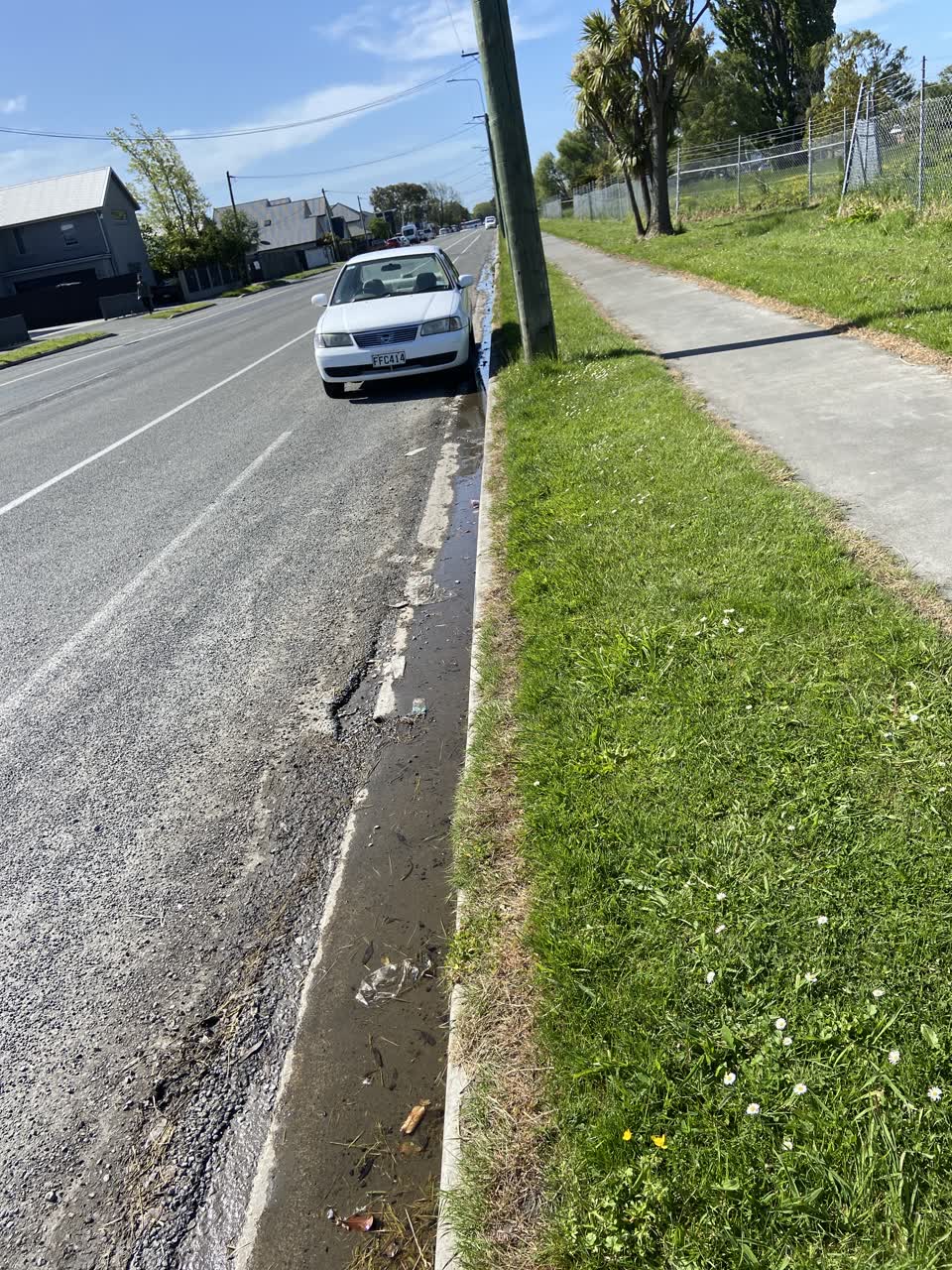 The photograph attached to this water leak report