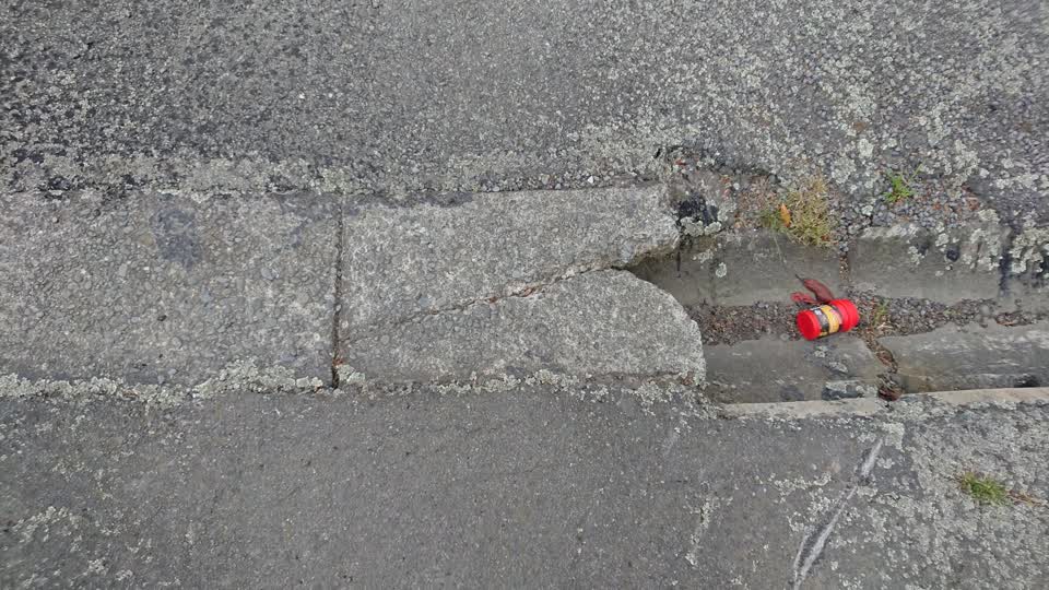 The photograph attached to this roading/streets report
