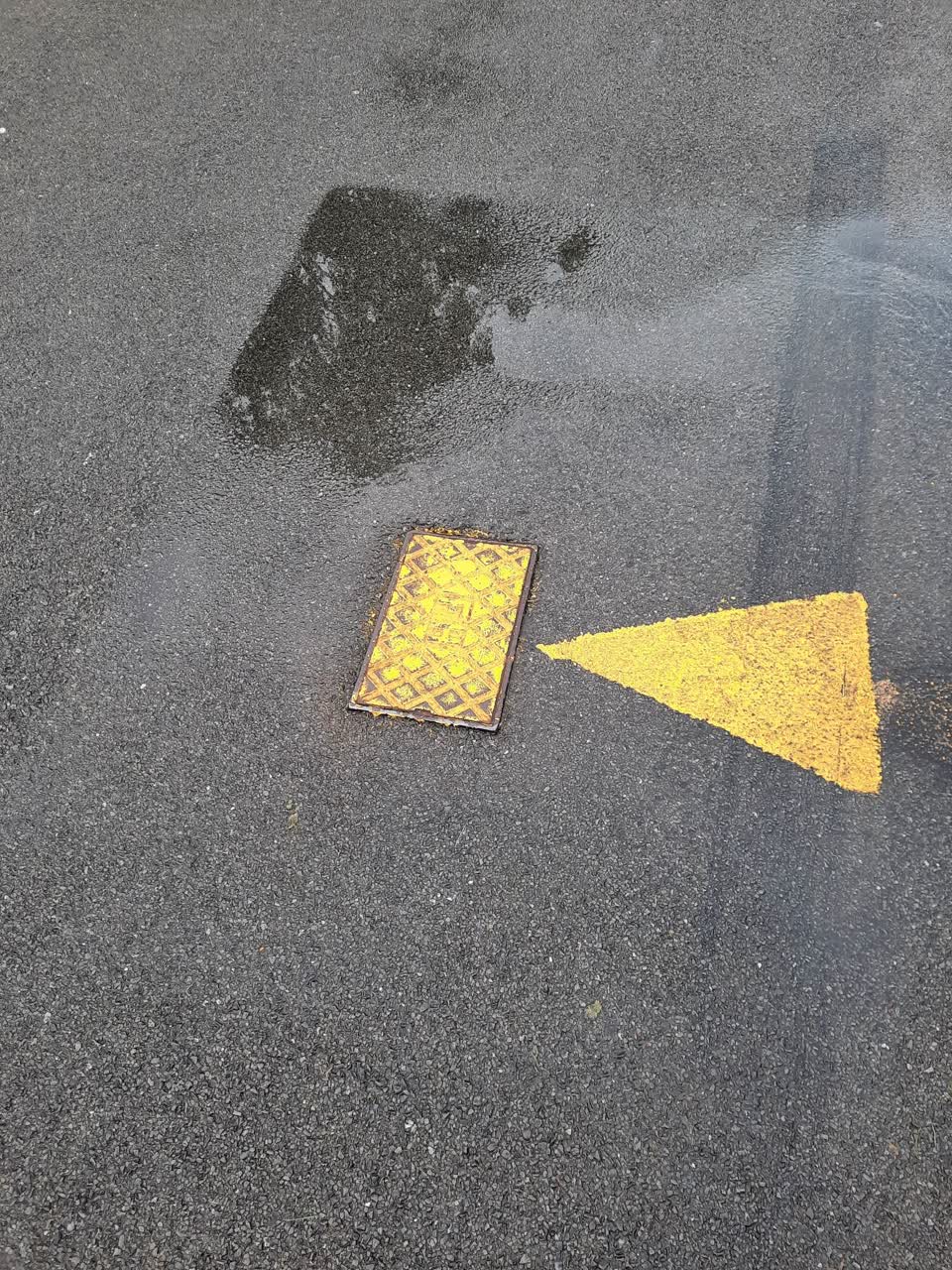 The photograph attached to this water leak report