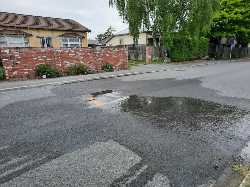 The photograph attached to this water leak report