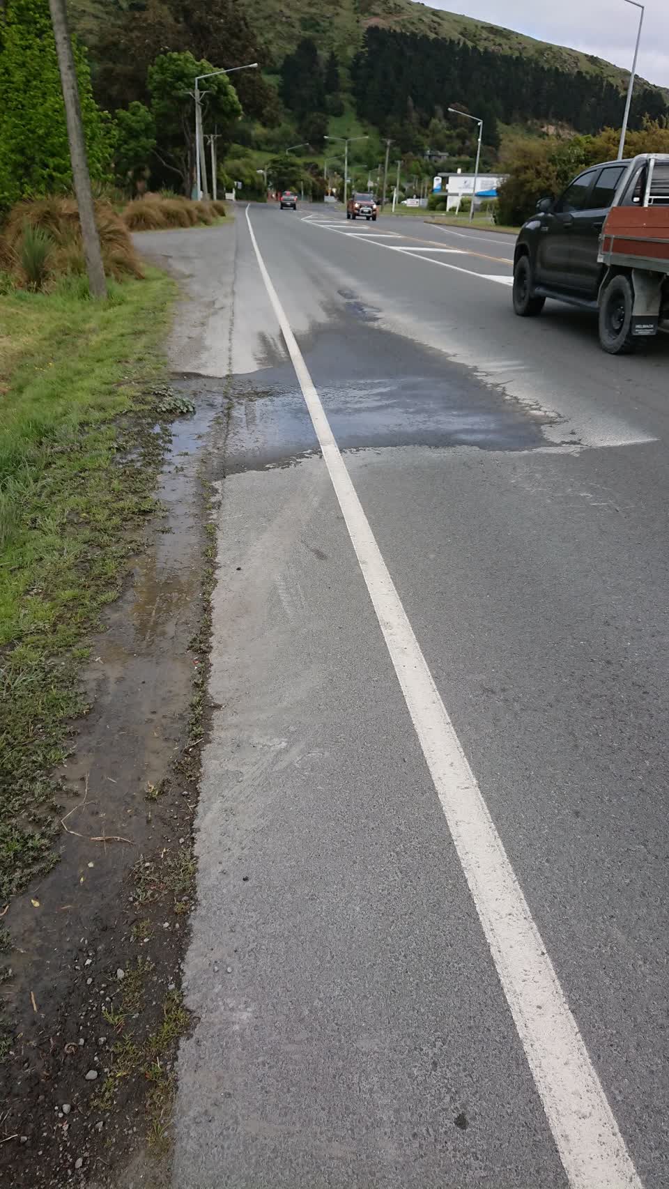The photograph attached to this water leak report