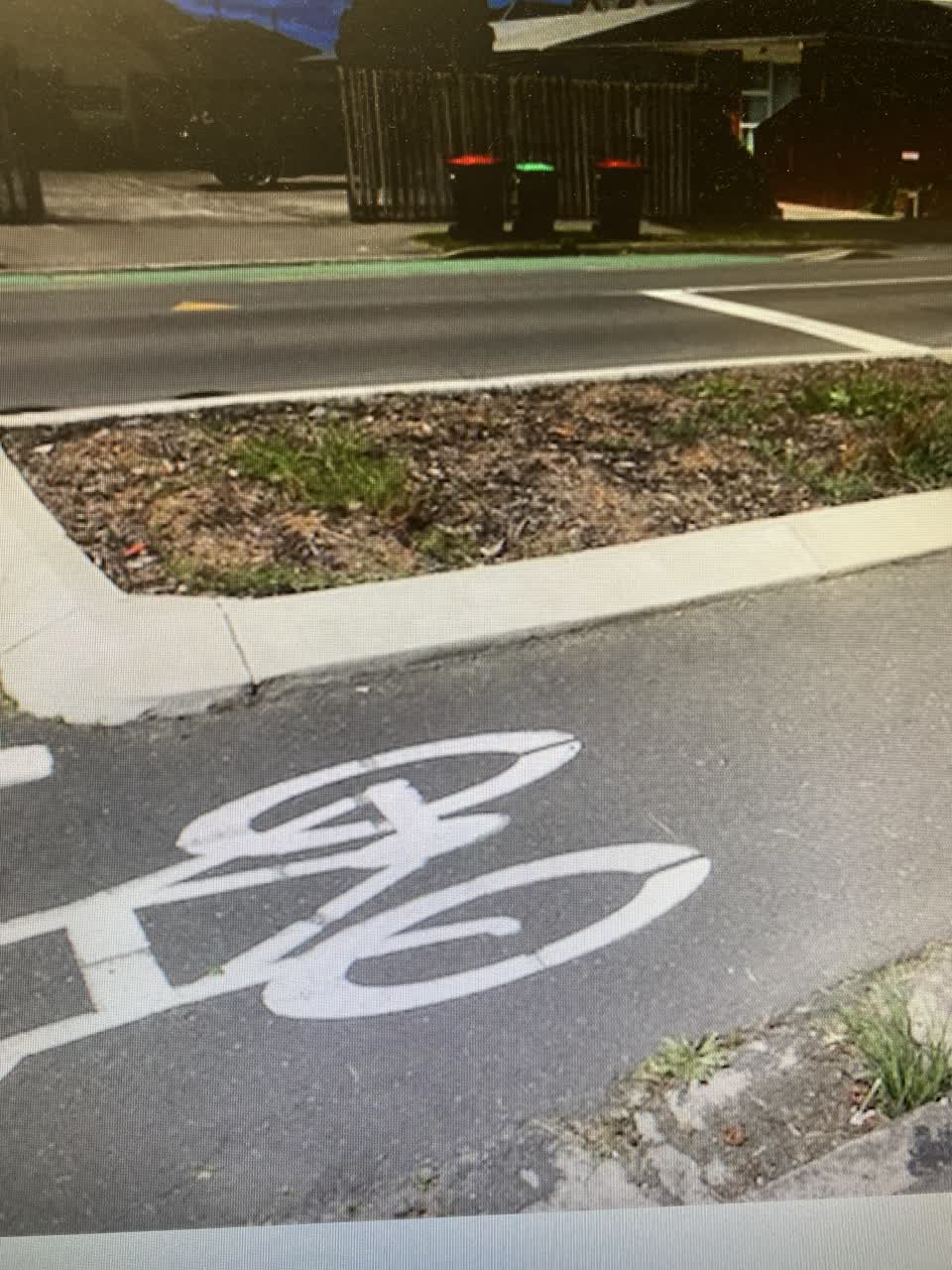 The photograph attached to this roading/streets report