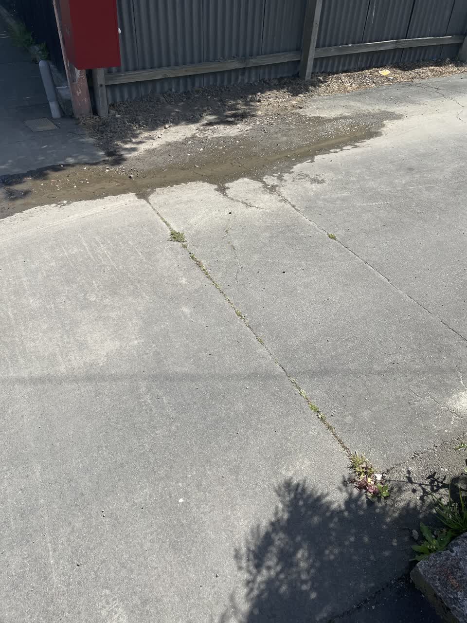 The photograph attached to this water leak report