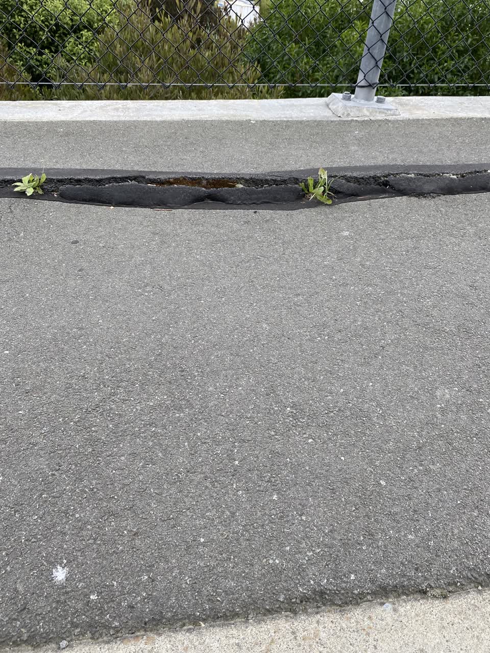The photograph attached to this roading/streets report