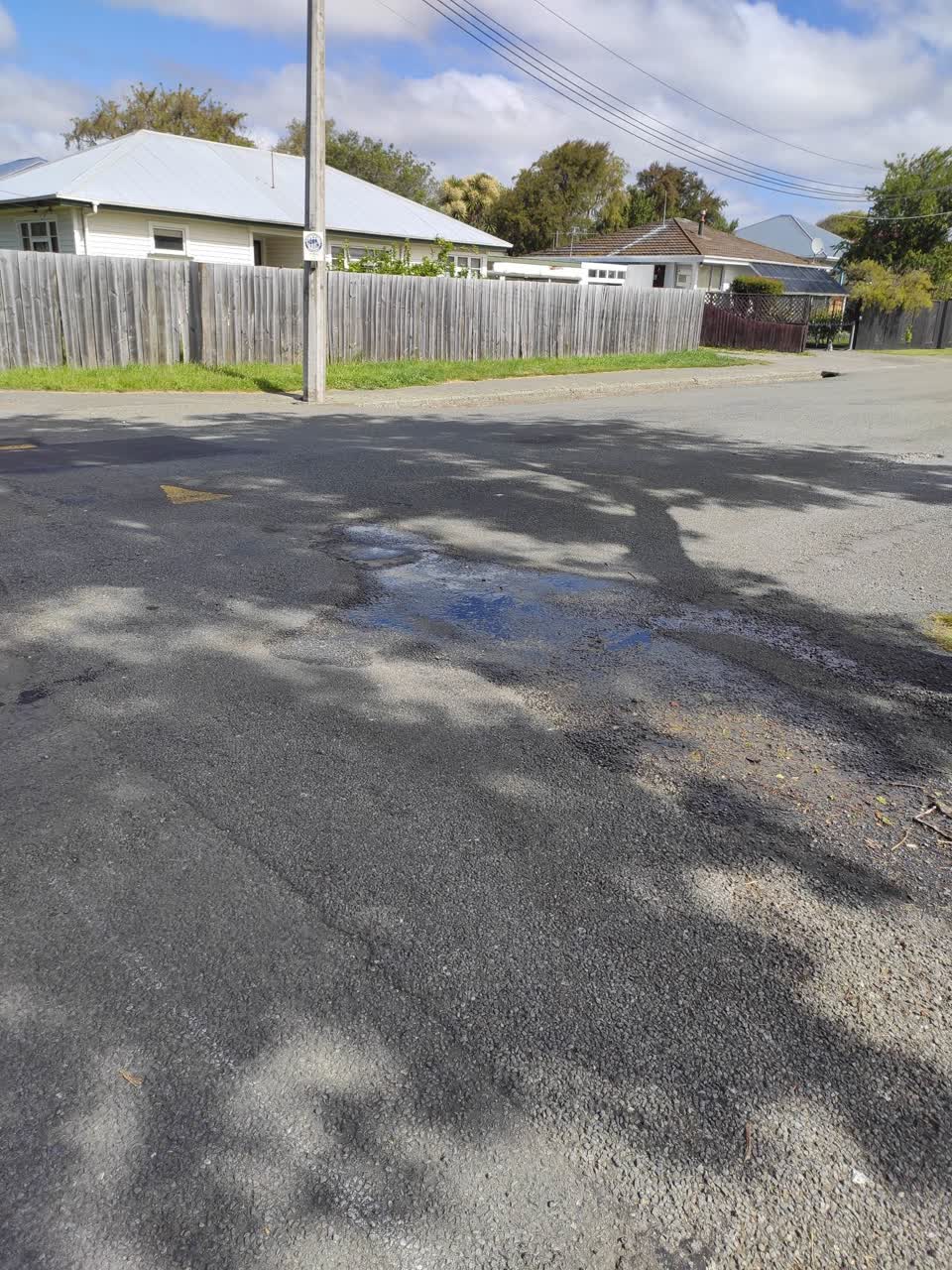 The photograph attached to this water leak report