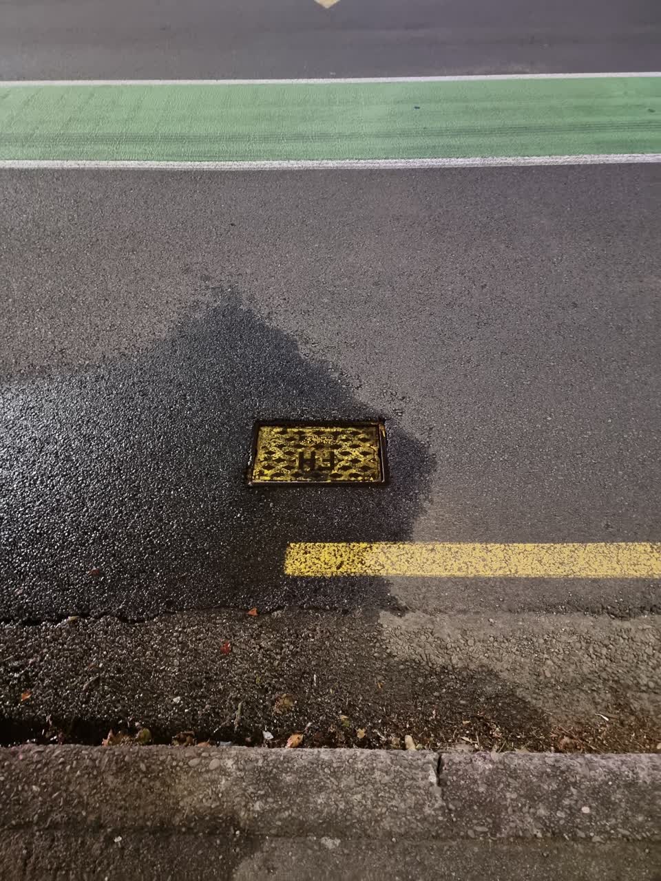 The photograph attached to this water leak report
