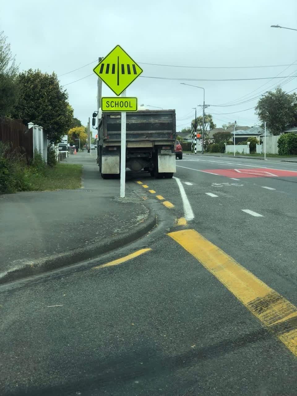 The photograph attached to this roading/streets report