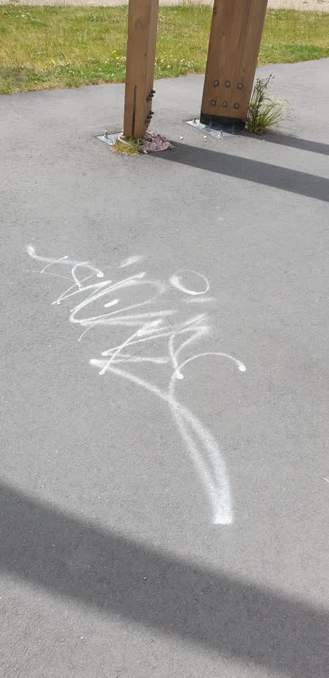 Graffiti, a report photo