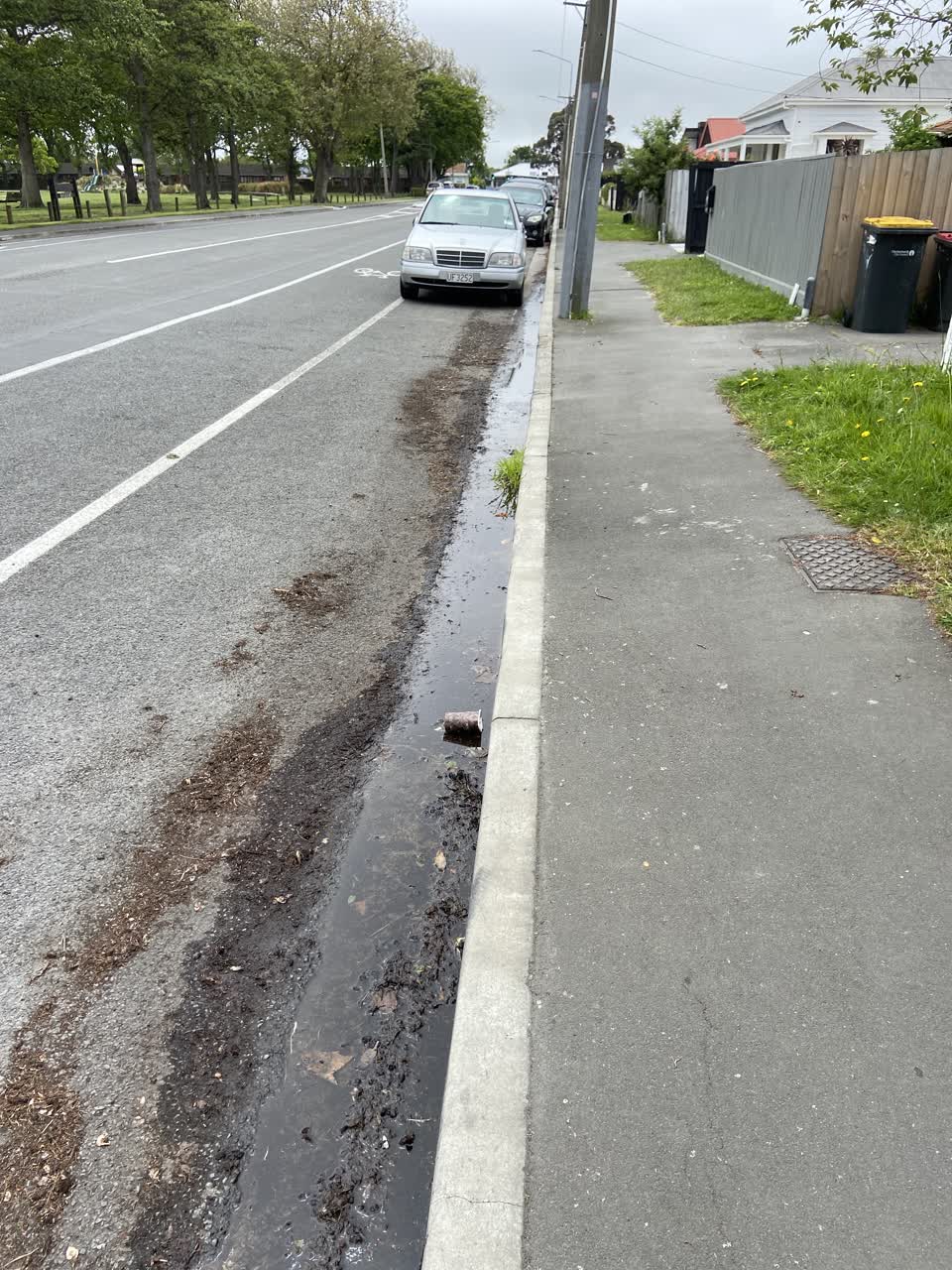 The photograph attached to this water leak report