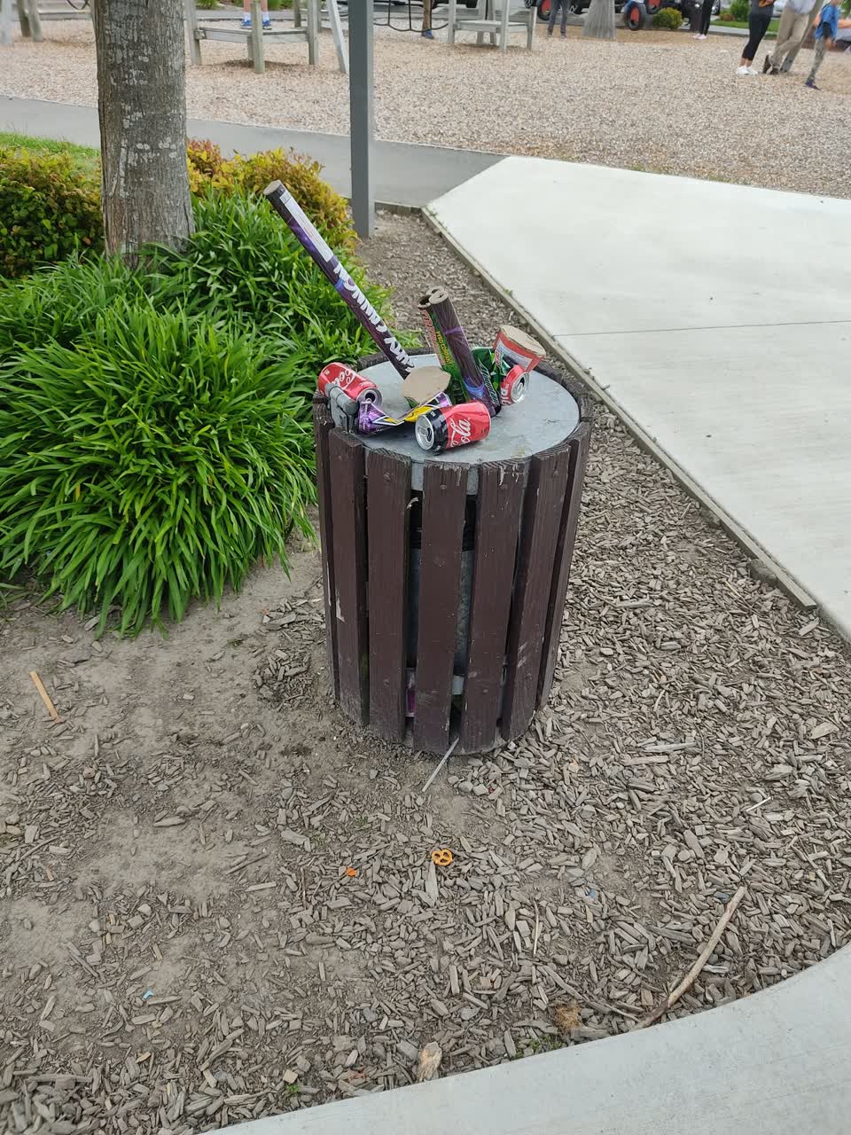 The photograph attached to this rubbish/recycling report