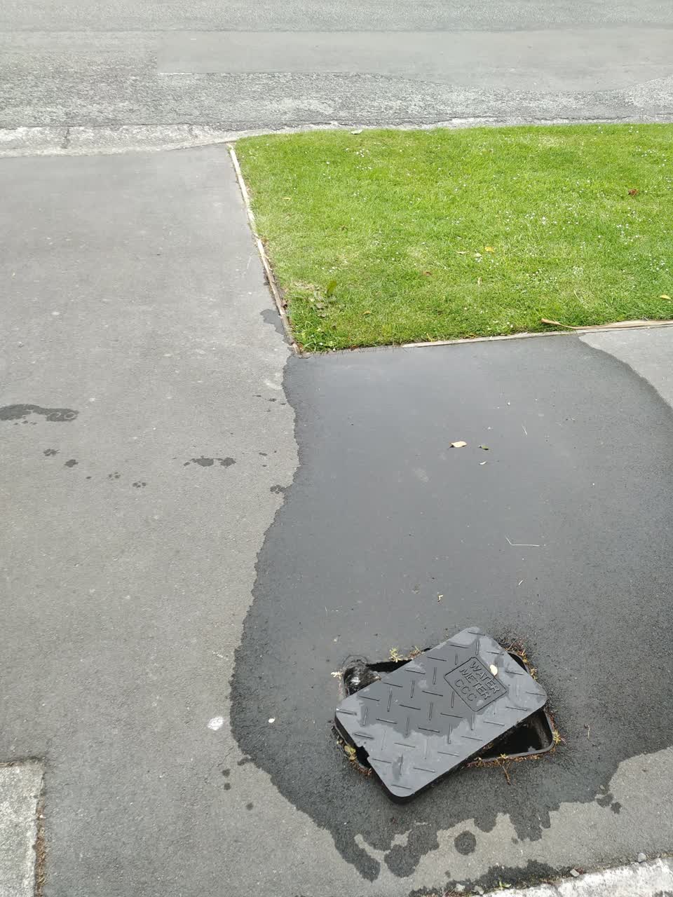 The photograph attached to this water leak report