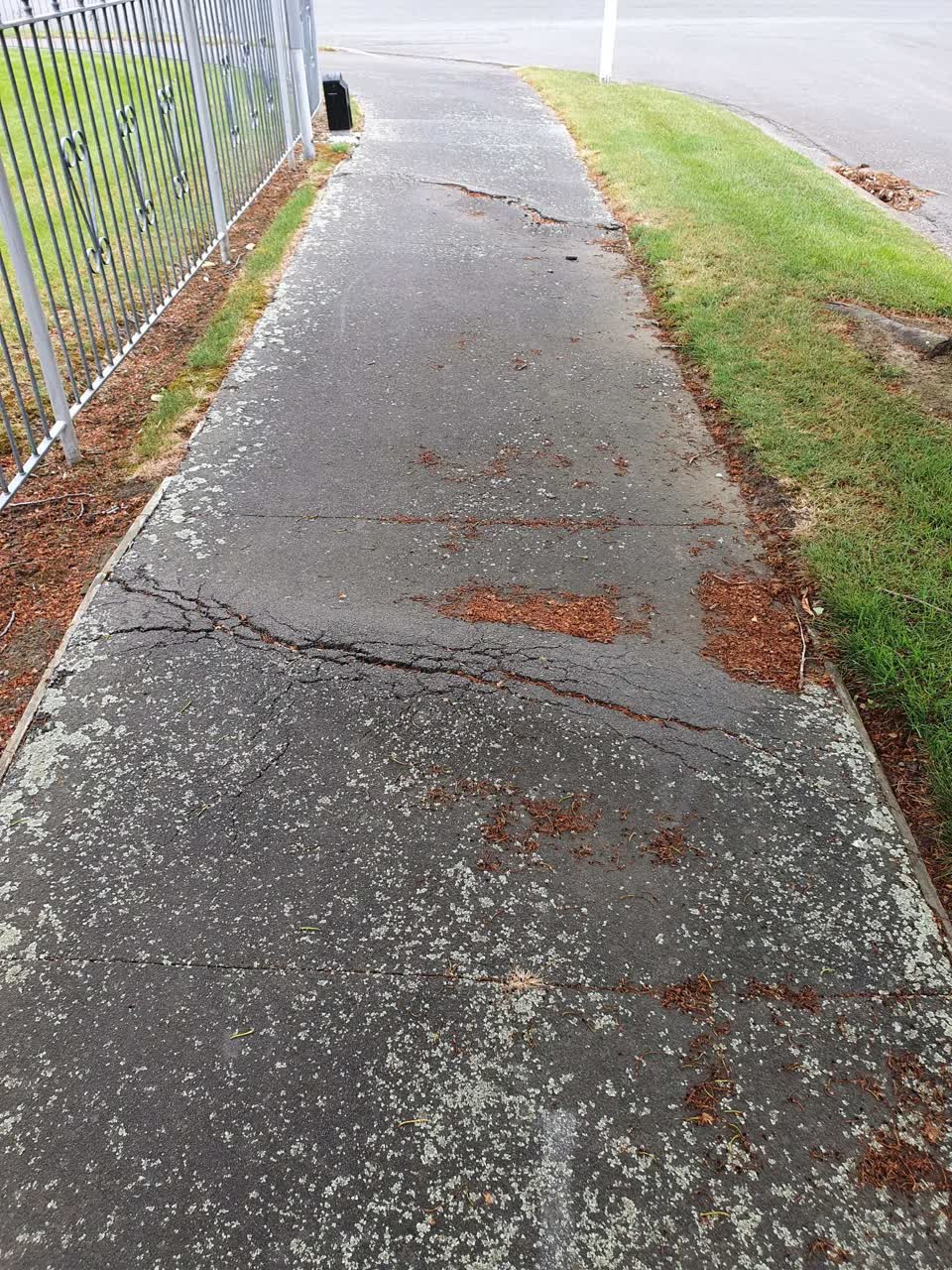 The photograph attached to this roading/streets report