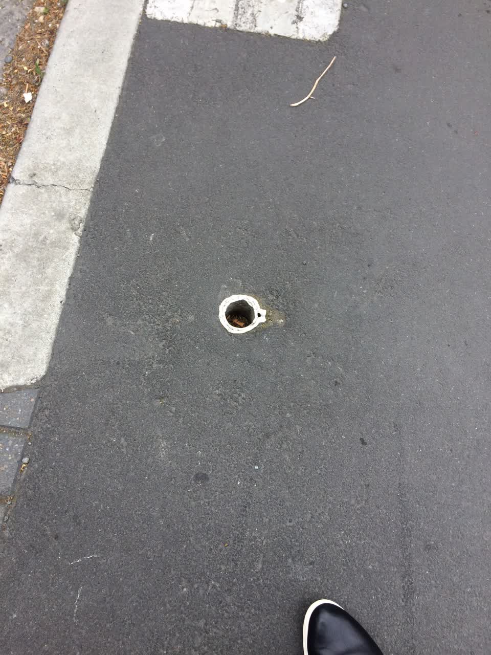 The photograph attached to this roading/streets report