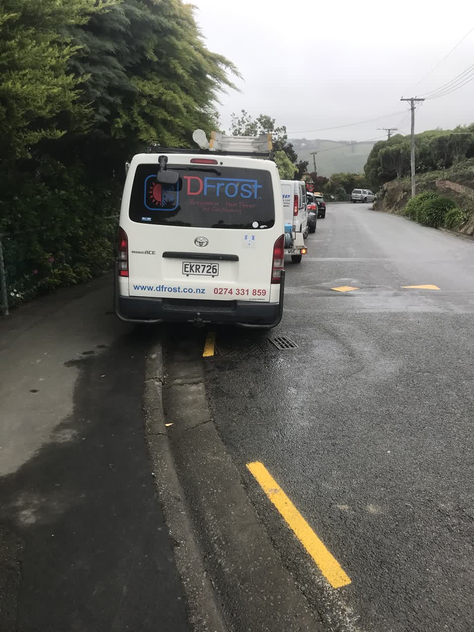 The photograph attached to this roading/streets report