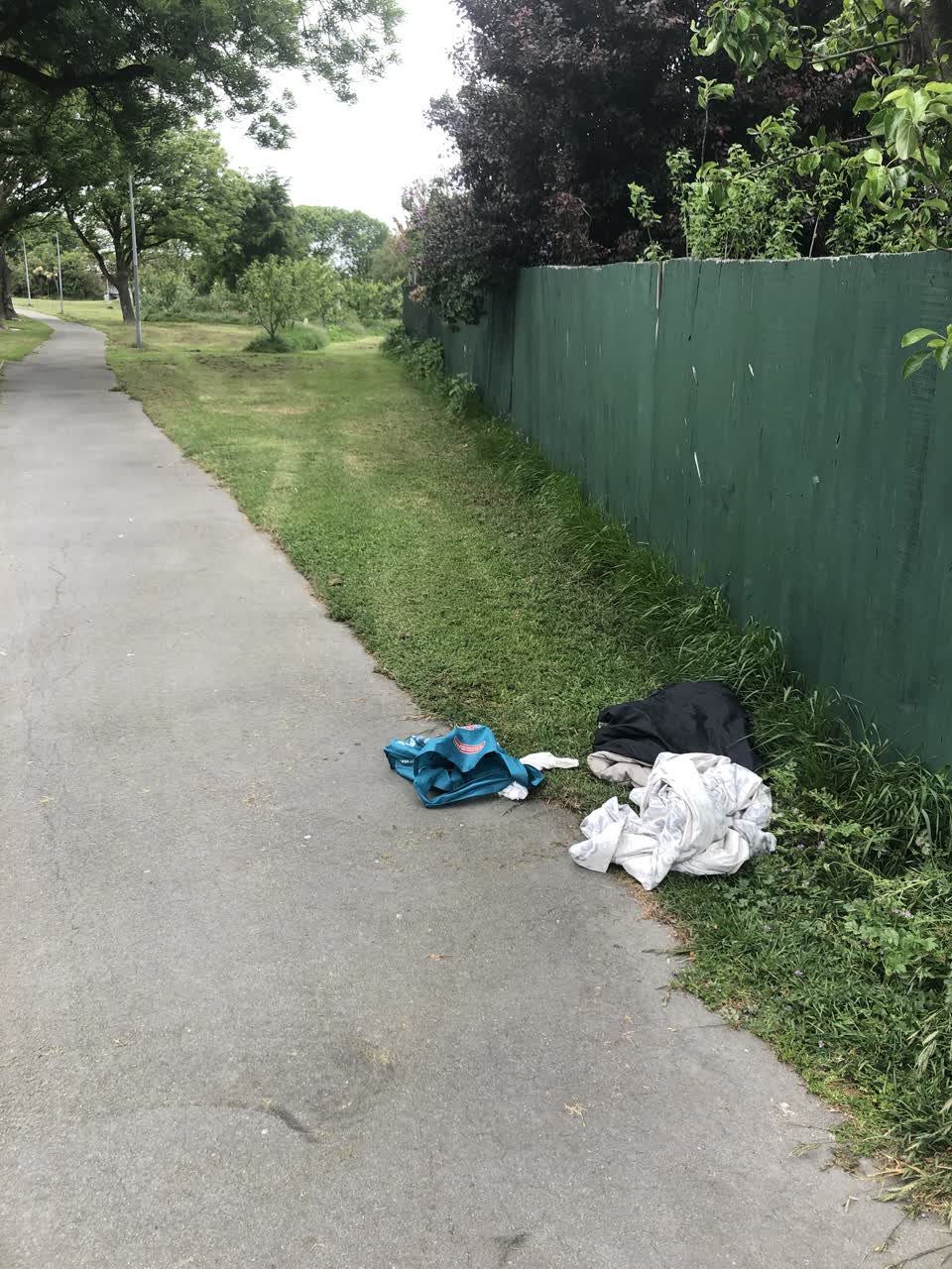The photograph attached to this rubbish/recycling report