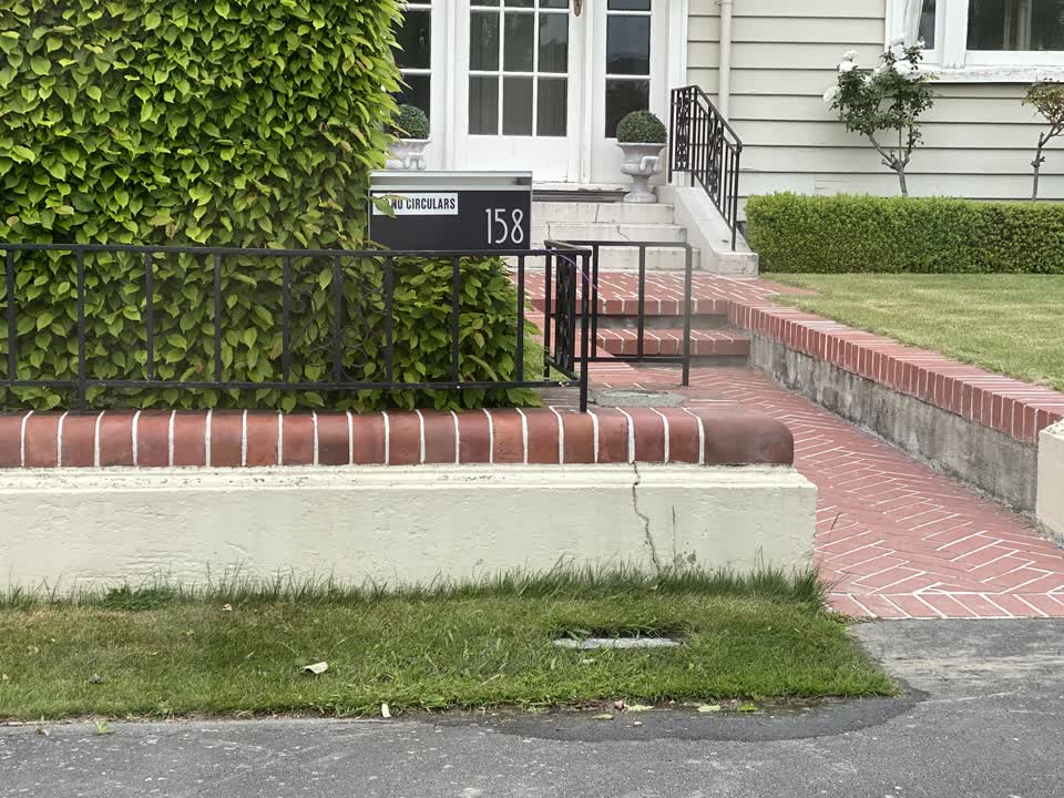 The photograph attached to this water leak report