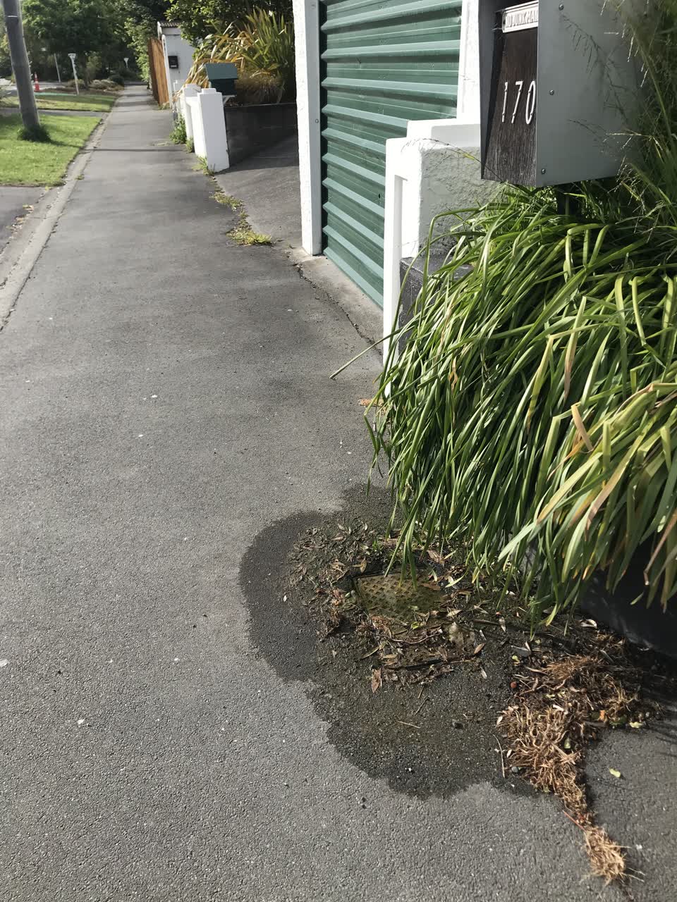 The photograph attached to this water leak report