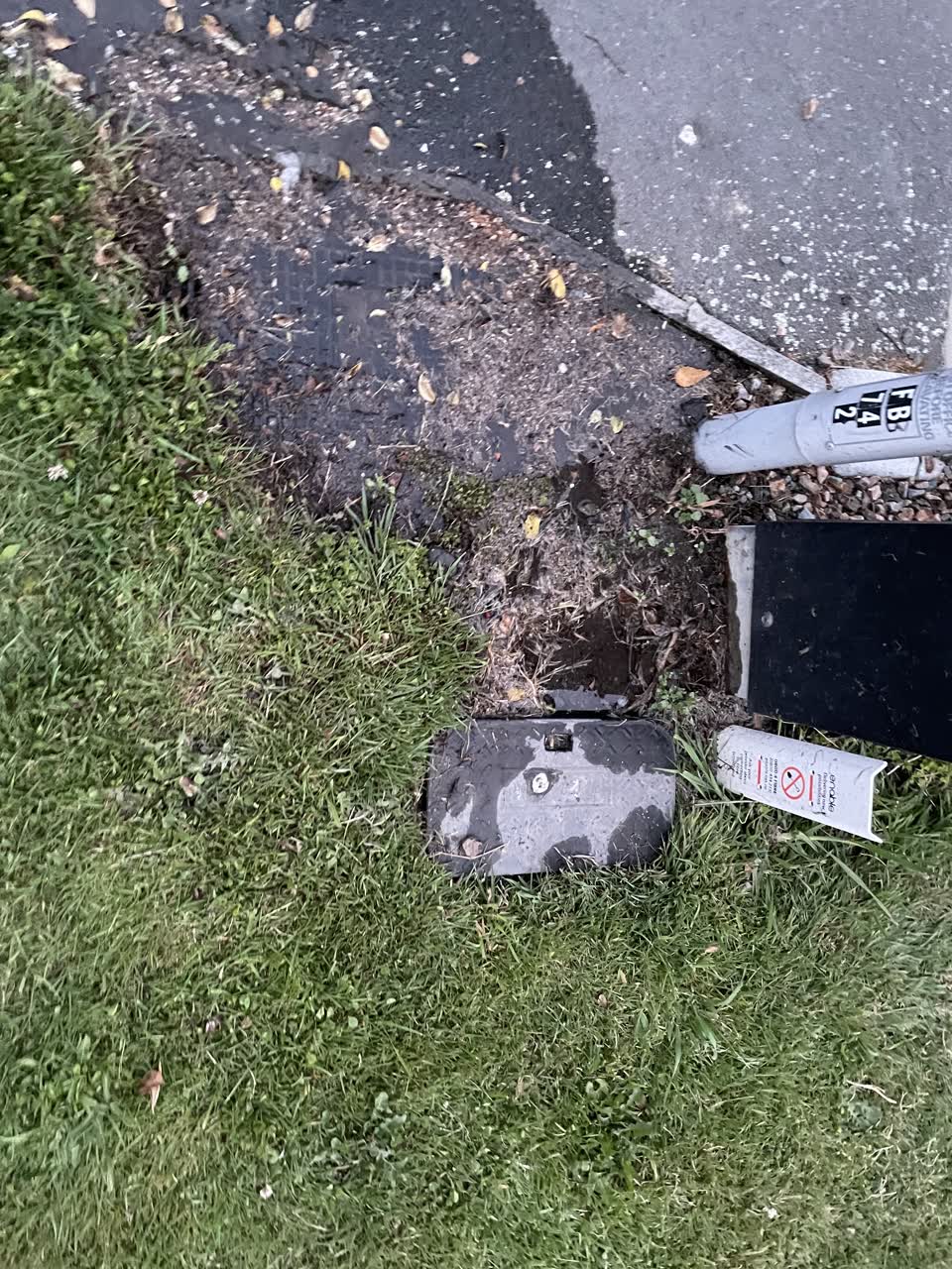 The photograph attached to this water leak report