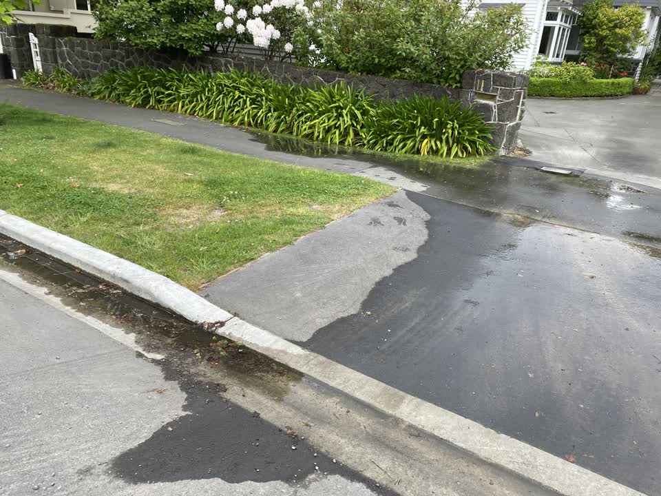 The photograph attached to this water leak report