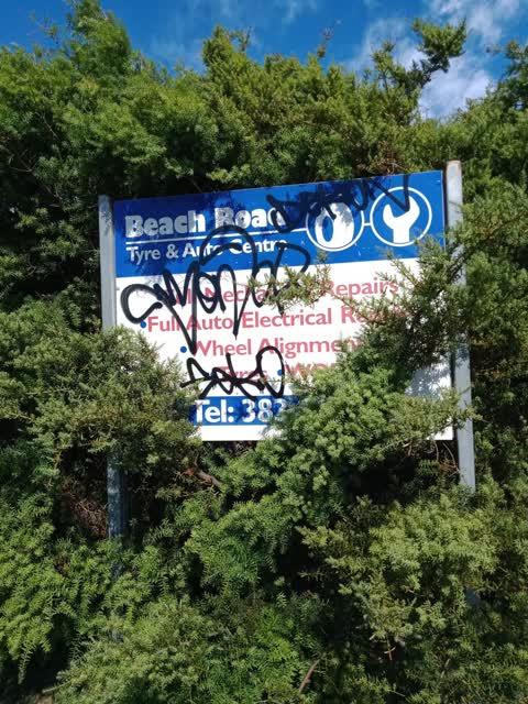 Graffiti, a report photo
