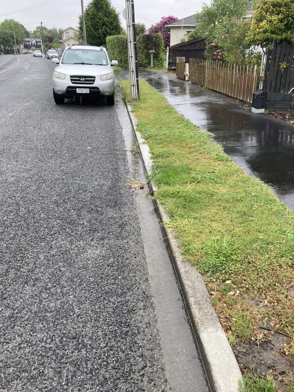 The photograph attached to this wastewater/stormwater report