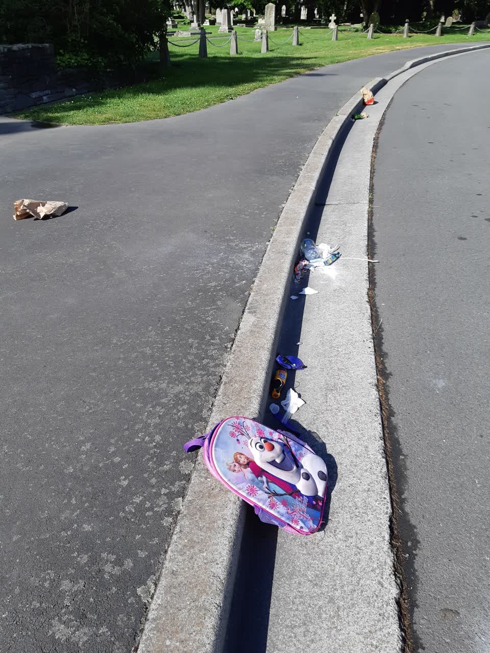 The photograph attached to this rubbish/recycling report