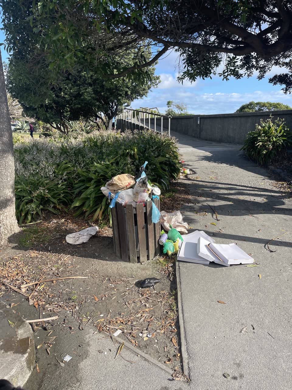 The photograph attached to this rubbish/recycling report