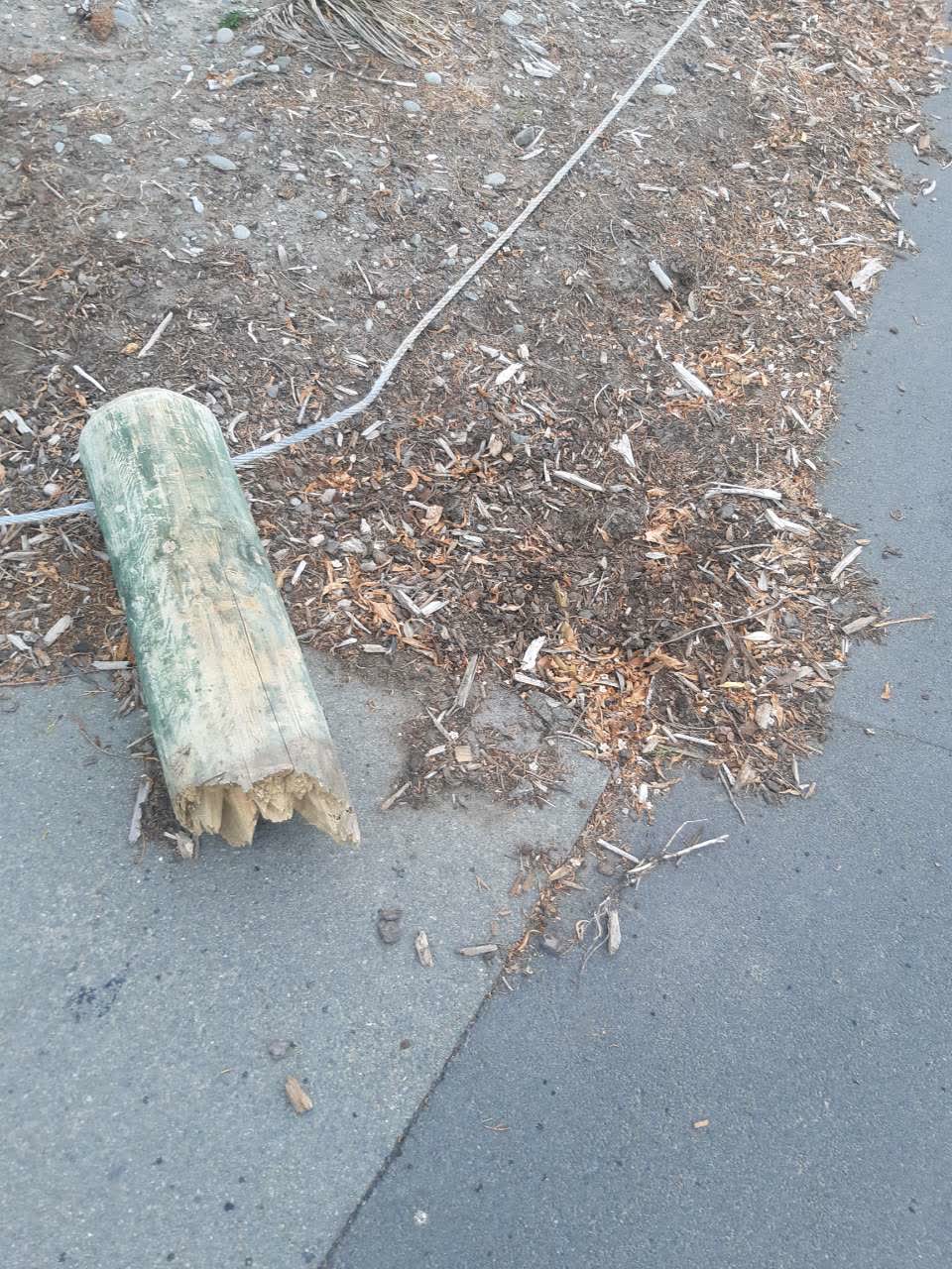 The photograph attached to this roading/streets report