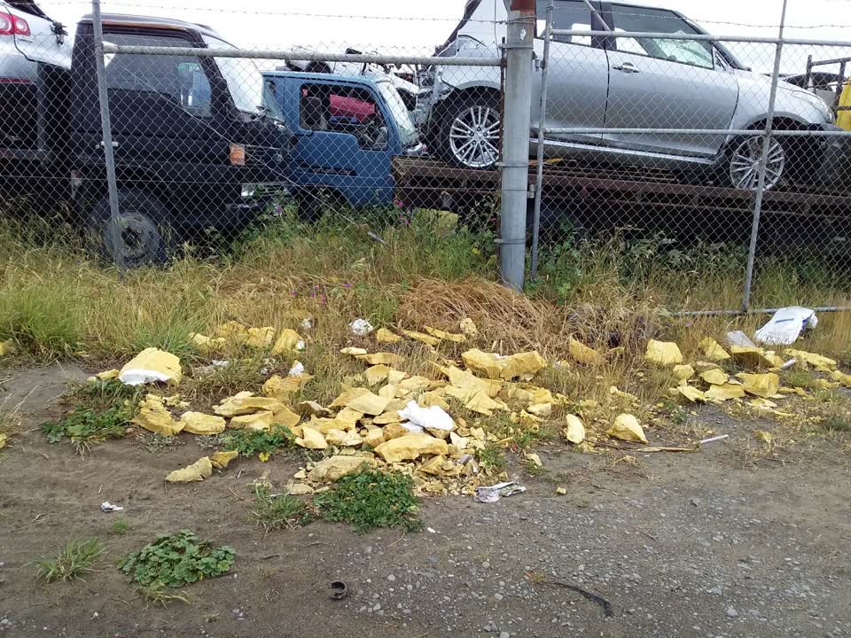 The photograph attached to this rubbish/recycling report