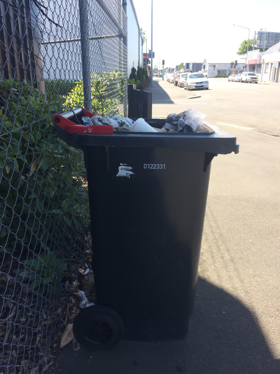 The photograph attached to this rubbish/recycling report