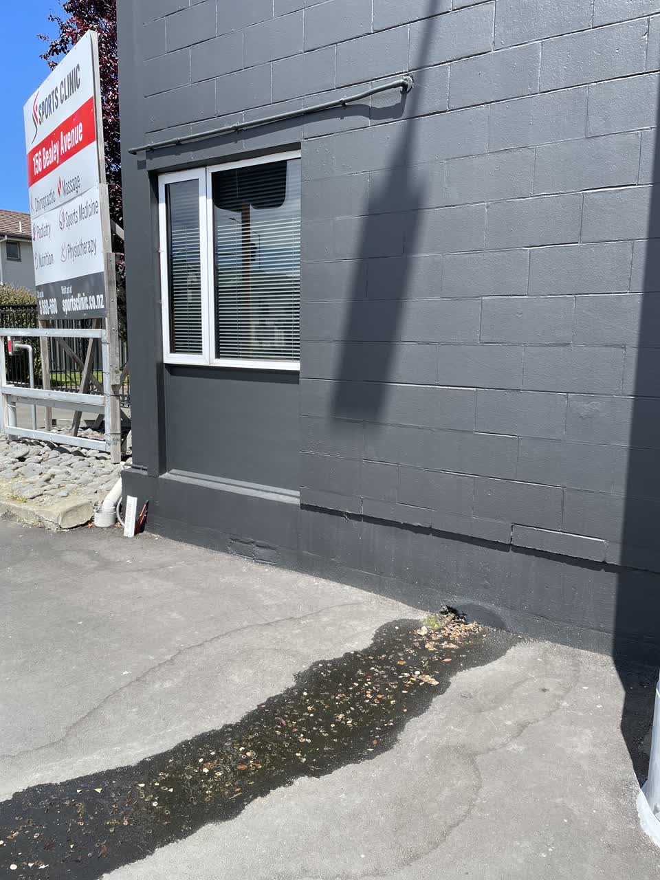 The photograph attached to this water leak report